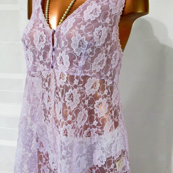 Vintage Delicates Flyaway Lacy Babydoll L - Picture 7 of 9